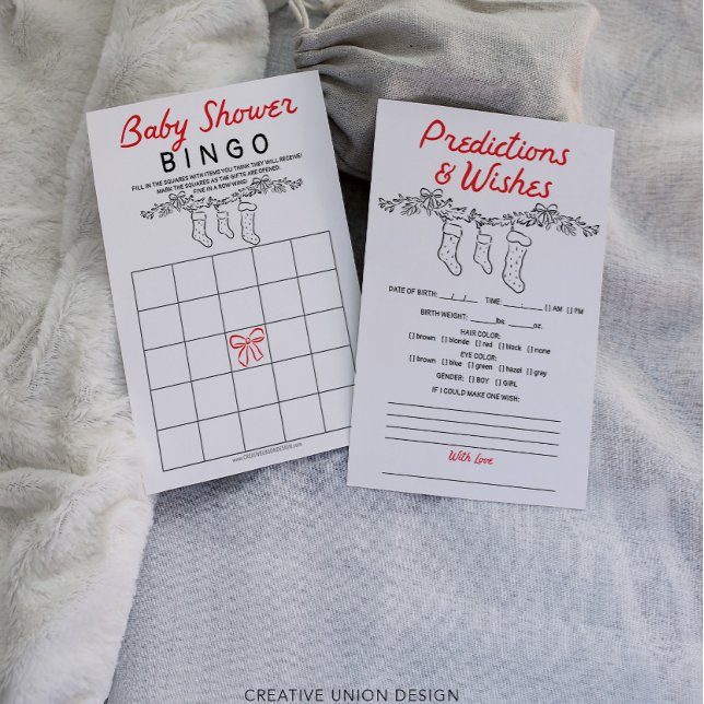 Dubbla Side Baby Shower Games Merry Little Baby (Skapare uppladdad)