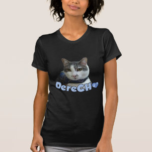 Dubbla-side svart Derecho skjorta T-shirt