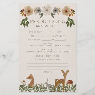 Dubbla Sided Baby Shower Games Modern Woodland