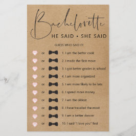 Dubbla Sided Bachelorette Party-spel