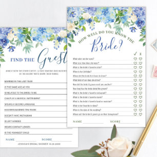 DUBBLA SIDED Blue Hydrangea Möhippa Game