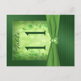 Dubbla-sided Emerald Grönt Bordsnummer