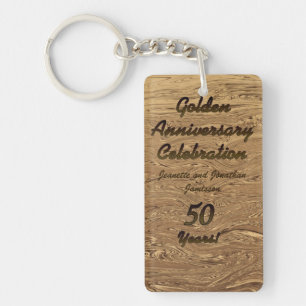 Dubbla Sided Golden Bröllop-årsdagen 50