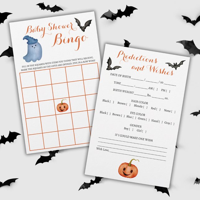Dubbla Sided Halloween Baby Shower Games (Skapare uppladdad)