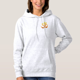 Dubbla Sided Yoga Om Mantra Symbol Guld Sol Womens T Shirt