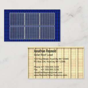Dubbla-sidig taktop Solar Energy Blue Tak Visitkort