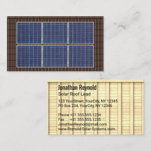Dubbla-sidig taktop Solar Energy Brown Tak Visitkort