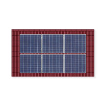 Dubbla-sidig taktopp Solar Energy Red Tak