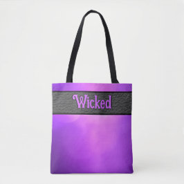 Dubbla-sidig Wicked/Fierce Halloween-Lila Tygkasse