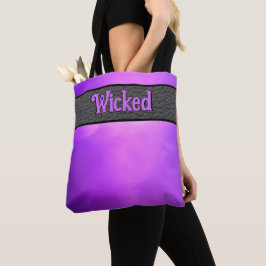 Dubbla-sidig Wicked/Fierce Halloween-Lila Tygkasse