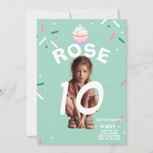 Dubbla Siffror Firande-utslag Inbjudningar (Framsida)