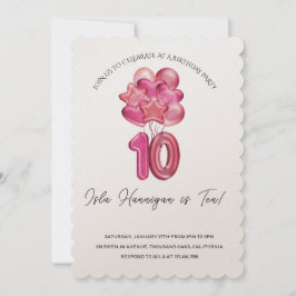 Dubbla Siffror födelsedag Inbjudningar