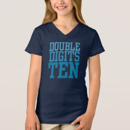 Dubbla Siffror TEN 10:e födelsedag T-shirt