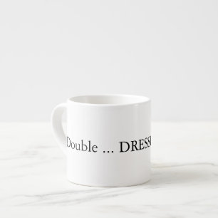 Dubbla skjuten espresso med vattentack espressomugg