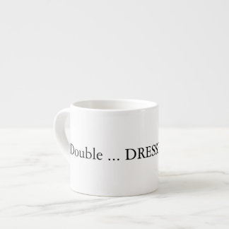 Dubbla skjuten espresso med vattentack espressomugg