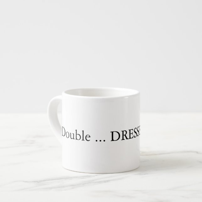 Dubbla skjuten espresso med vattentack espressomugg (Framsida vänster)