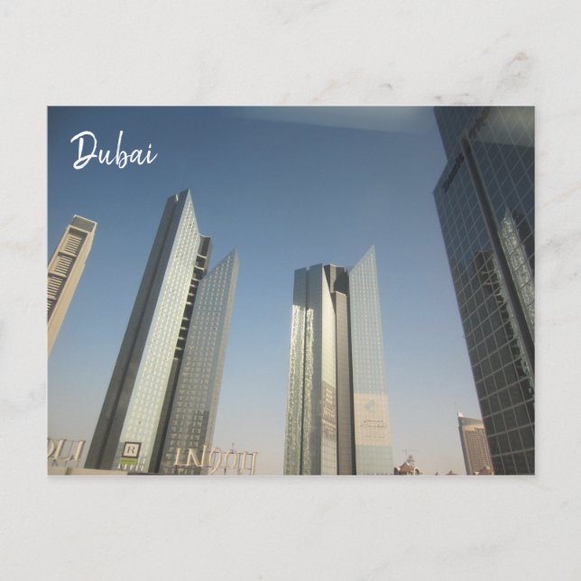 dubbla skyscraper vykort (Framsida)