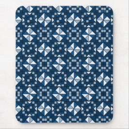 Dubbla Star-kedjeskuggor av Blue Quilt Musmatta