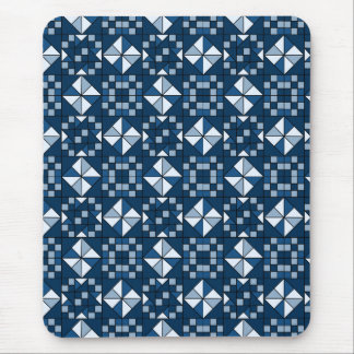 Dubbla Star-kedjeskuggor av Blue Quilt Musmatta