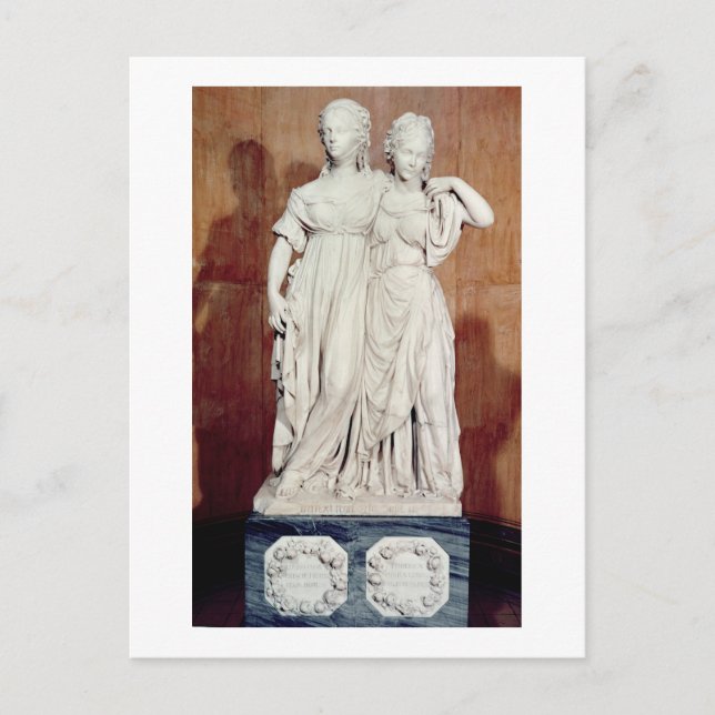 Dubbla staty of the Princesses Louise (1776-1810) Vykort (Framsida)