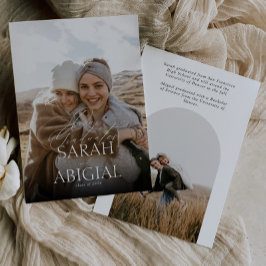 Dubbla Student Photo Studenten meddelande