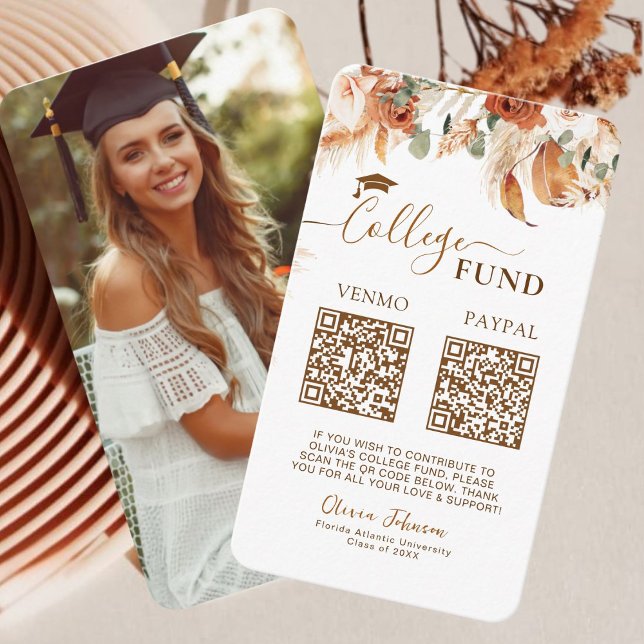 Dubbla Studenten College Fund QR-kod Tilläggskort (Skapare uppladdad)