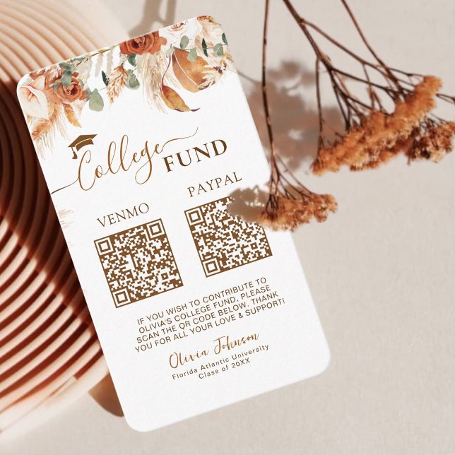 Dubbla Studenten College Fund QR-kod Tilläggskort (Skapare uppladdad)