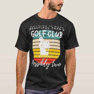 Dubbla Swing Elegance: Golf Klubb Humor Tee for En