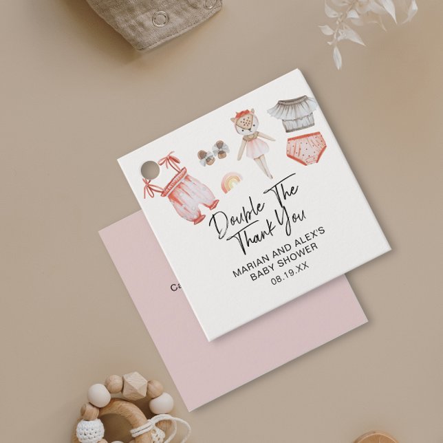 Dubbla Tack Twin Girls Clothes Favoriter Gåvor Etiketter (Skapare uppladdad)