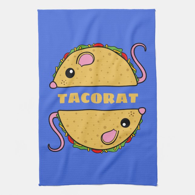 Dubbla Taco Råtta Kitchen Towel Kökshandduk (Vertikal)