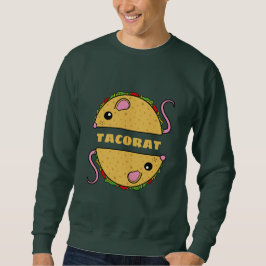 Dubbla Taco Råtta Sweatshirt (Gult Text)