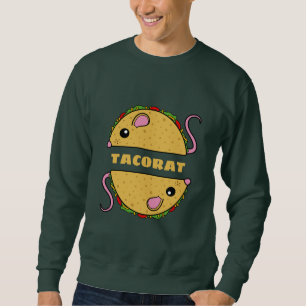 Dubbla Taco Råtta Sweatshirt (Gult Text)