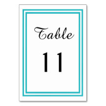 Dubbla Teal Trim - Bord Card