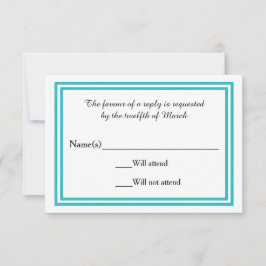 Dubbla Teal Trim - OSA kort