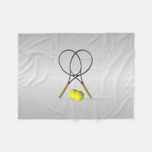 Dubbla Tennis Sport Tema Fleecefilt