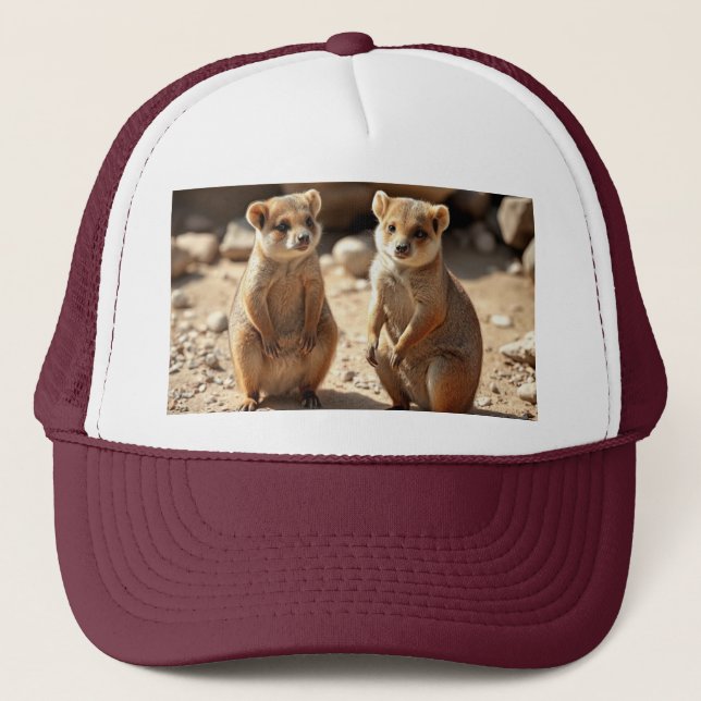 "Dubbla the Cuteness: Aussie Quokka Twillingars" Keps (Framsida)
