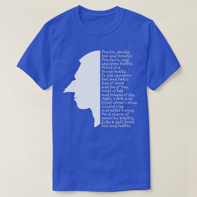 Dubbla Toil and Trouble Witch Macbeth T Shirt (Design framsida)