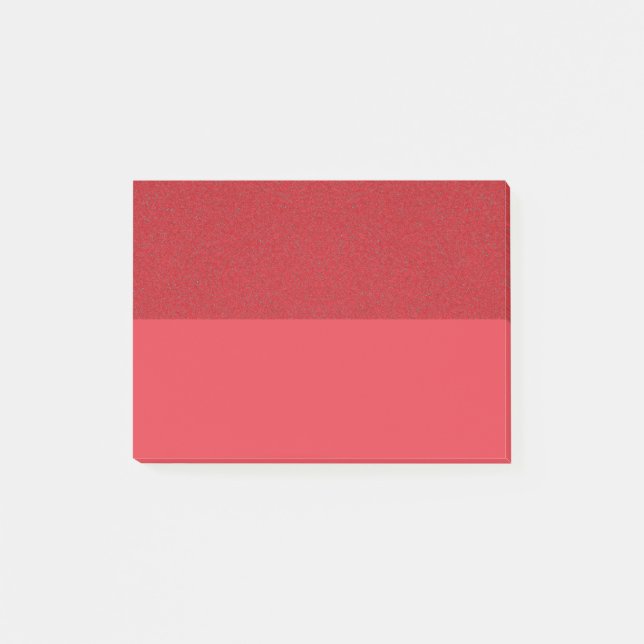 Dubbla Tomato Red Noise Post-it®-anteckningar (Anp Post-it Block (Framsida)