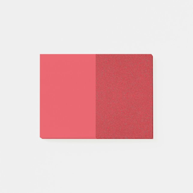 Dubbla Tomato Red Post-it®-anteckningar - Anpassa Post-it Block (Framsida)