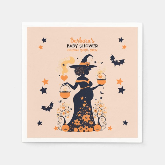 Dubbla Trouble Brew - A Twin Halloween Baby Shower Pappersservett (Framsidan)