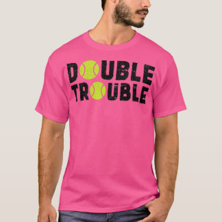 Dubbla Trouble Dubblas Players Funny Tennis Shir T Shirt