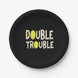 Dubbla Trouble Funny Tennis Bollar