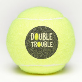 Dubbla Trouble Funny Tennis Bollar