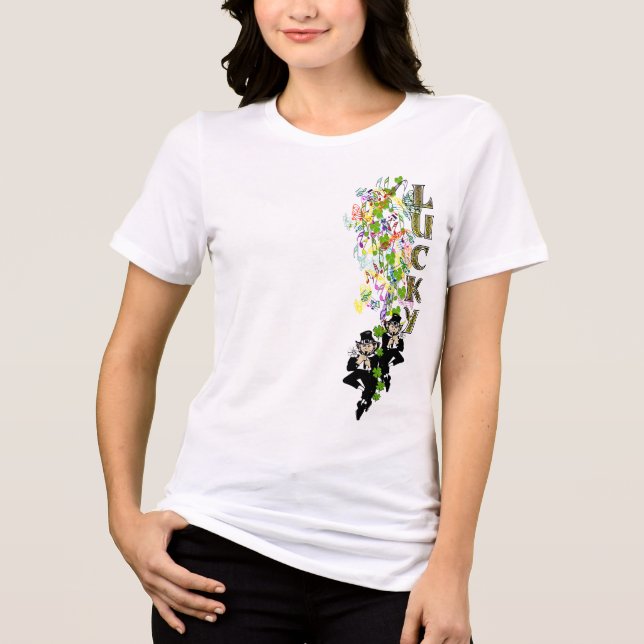 Dubbla Trouble Lucky Irish Twillingars Tee (Framsida)