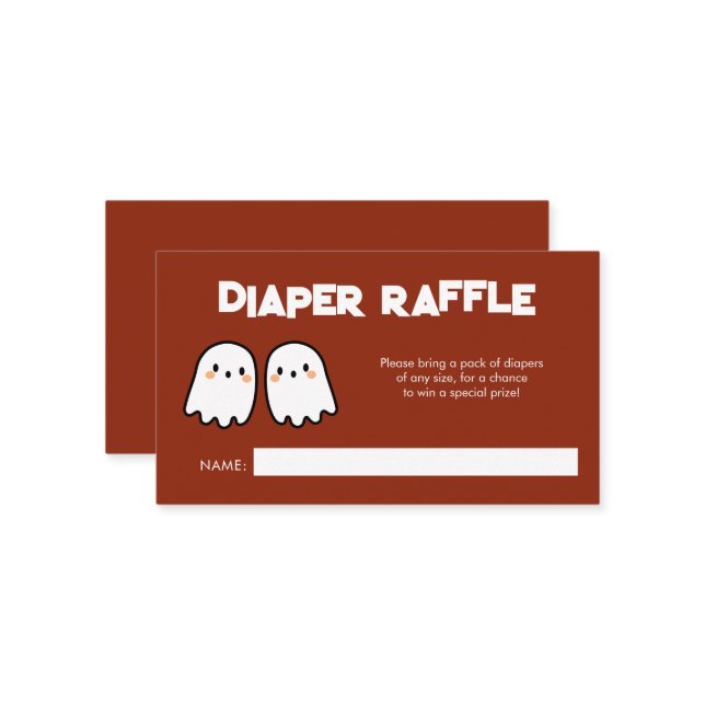 Dubbla Trouble Twillingars Baby Shower Diaper Raff Tilläggskort (Fram/Back In Situ)