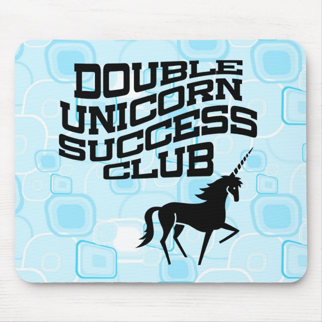 Dubbla Unicorn Success Klubb Mousepad Musmatta (Framsidan)