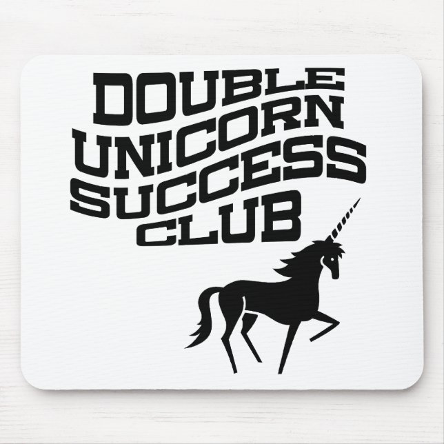 Dubbla Unicorn Success Klubb Mousepad Musmatta (Framsidan)
