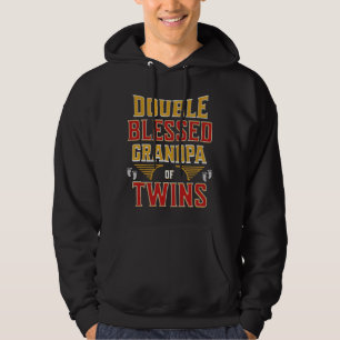 Dubbla välsignad farfar av Twillingar 2024 farfar Hoodie