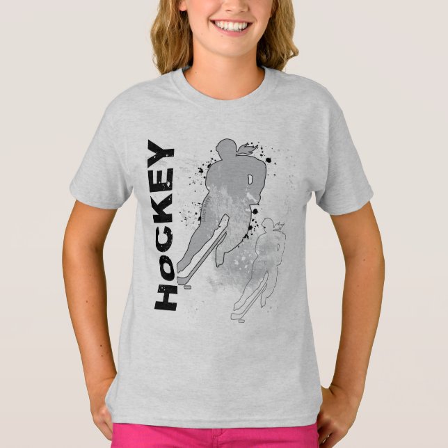 Dubbla Vision Girls Hockey T Shirt (Framsida)