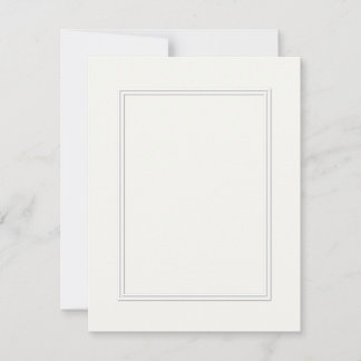 Dubbla White Shadowed Gräns på Papper White